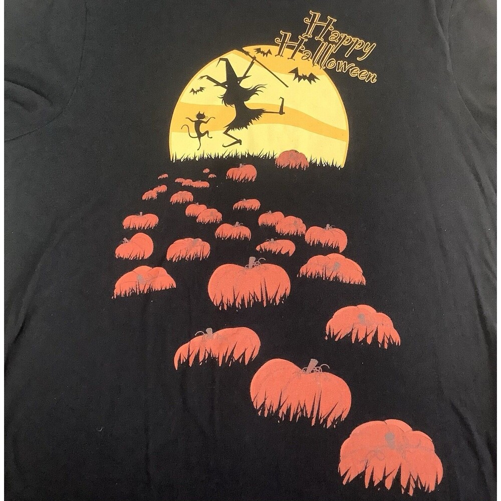 HAPPY HALLOWEEN-Size 3XL (22-24) Short Sleeve T Shirt WITCH, CAT,‎ BAT, PUMPKINS - Picture 4 of 7